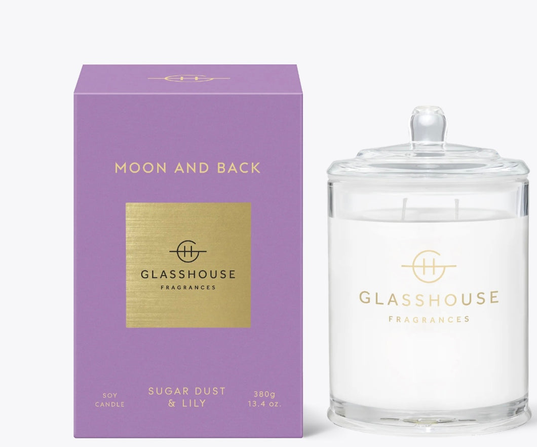 MOON AND BACK 380g Candle Sugar Dust & Lilly