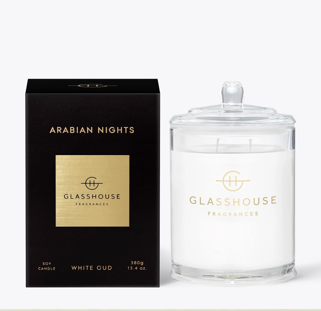 Glasshouse Arabian Nights 380gm Soy Wax Candle