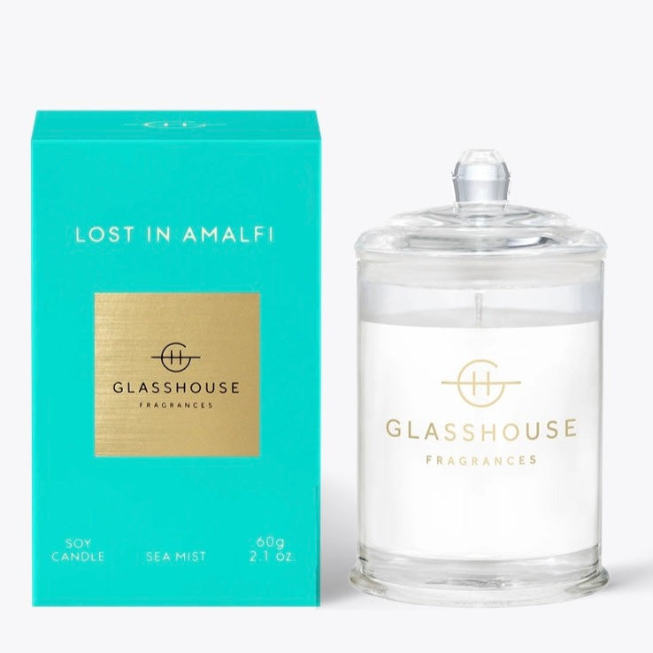 Glasshouse 60g Lost In Amalfi Soy Wax Candle