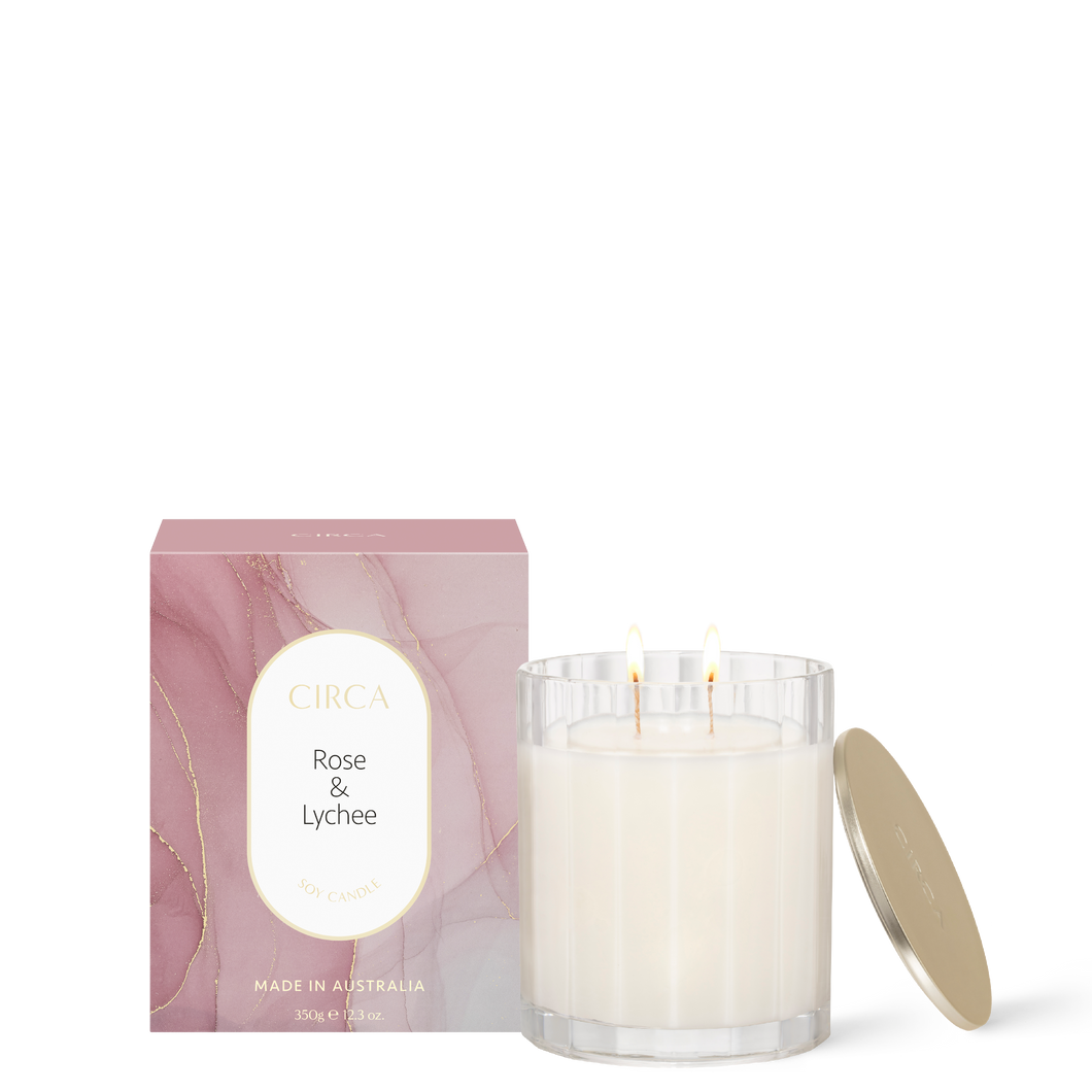Circa 350g Rose & Lychee Soy Wax Candle