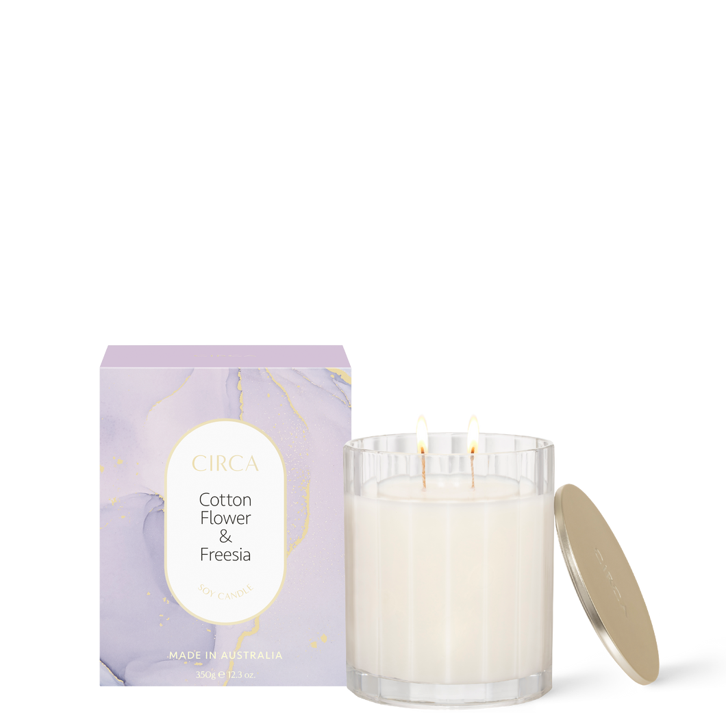 Circa 350g Cotton Flower & Freesia Soy Wax Candle